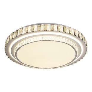 客厅水晶吸顶灯简约现代家用1米大圆灯2023新款智能大尺寸大厅灯