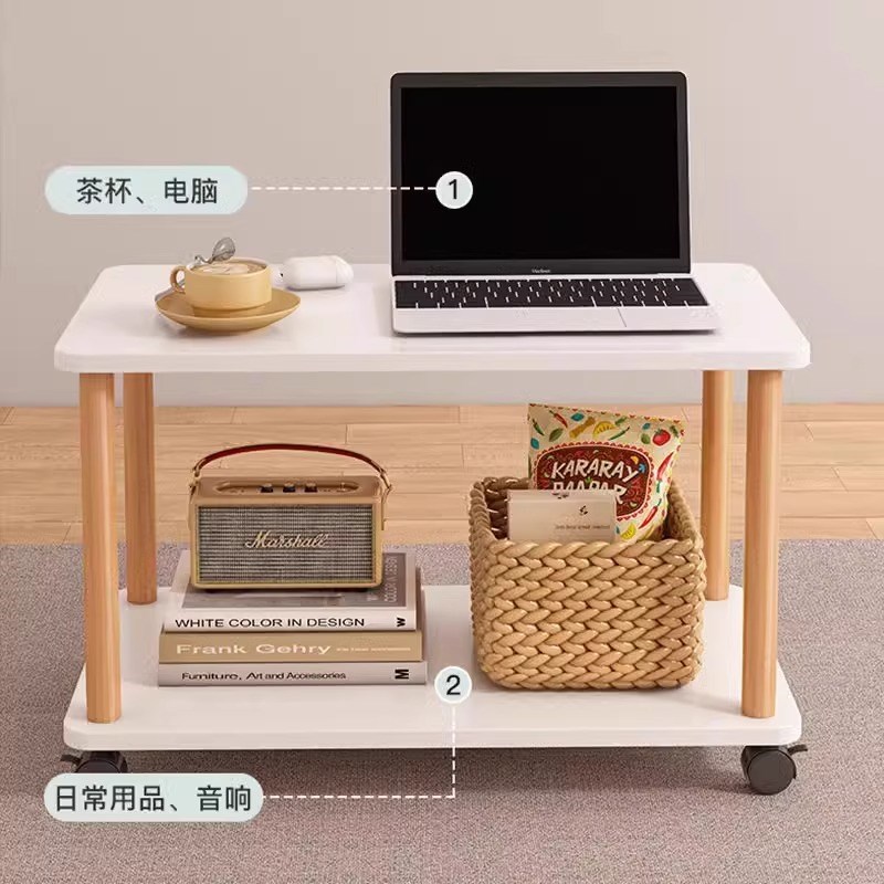 小桌子沙发边几家用n客厅小户型茶几出租屋床头置物架方桌简易茶