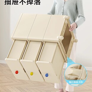 Babyview收纳柜抽屉式家用卧室床头柜夹缝多层置物架可移动储物柜