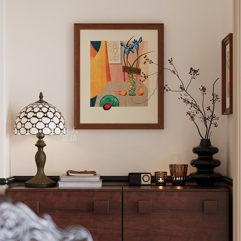 午后时光》欧式覆古客厅装饰画高级感中古风玄关挂画小众艺术壁画