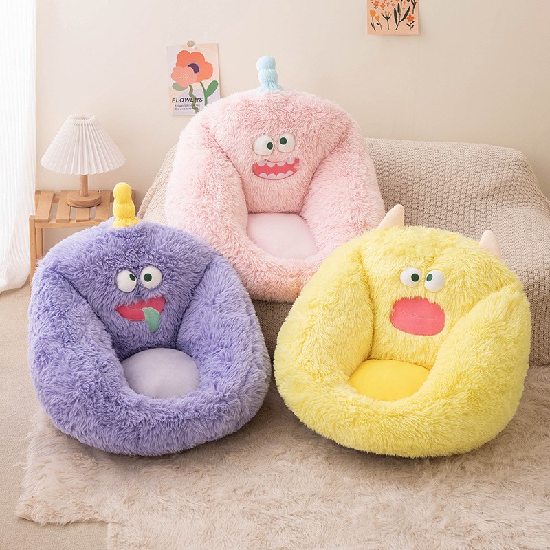 怪豆椅子坐垫靠背一体办公室靠垫护腰学生宿舍屁股座椅垫冬季屁垫