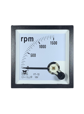 cp72直流转速表1500转1800rpm米分表100m/min输入10v sq72 dh72