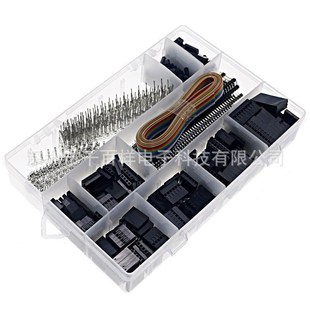 个.mm杜邦跳头连接器外壳公母接线端子配P彩排线