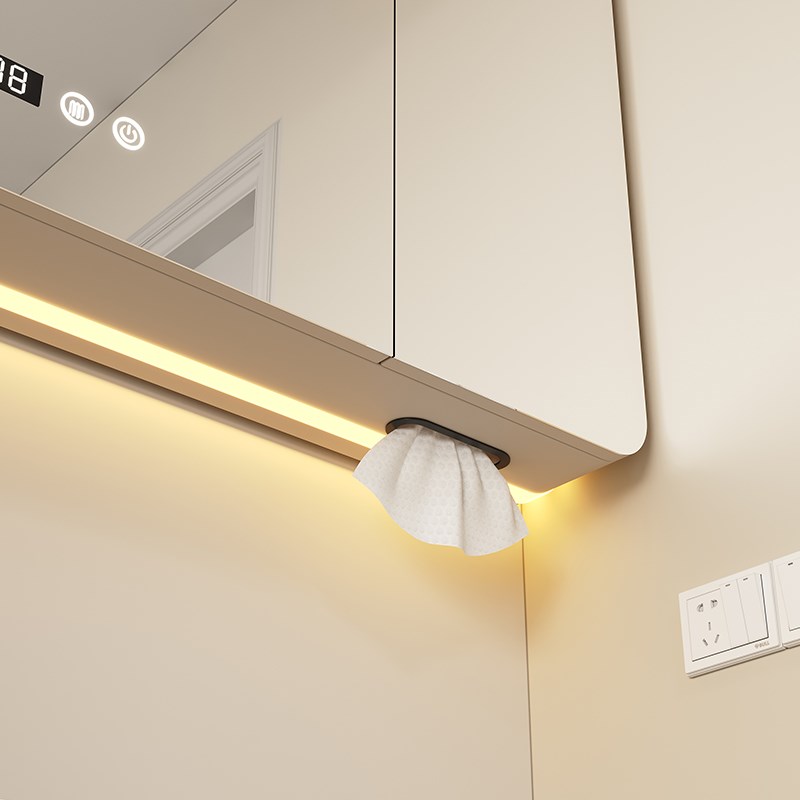 纯橡木烤漆浴室柜组合陶瓷一体盆化妆室挂墙式P洗手盆洗脸盆洗漱