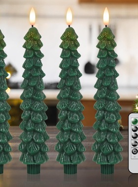 深圳现货 LED圣诞松果仿真蜡烛灯子弹头Christmas Tree Flameless