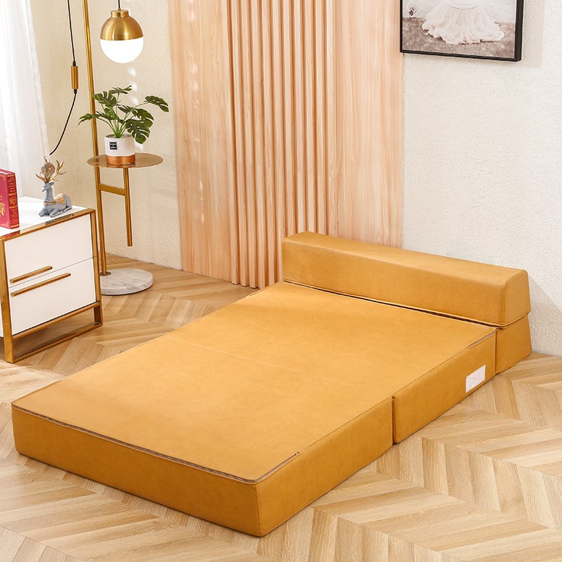 加硬高密度免洗海绵床垫防水y科技布地铺午休折叠垫睡垫沙发床垫