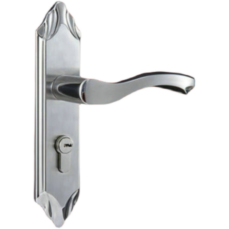 大50不a锈钢静音门锁卧室锁具房间门锁板手锁实木复合门锁实木门