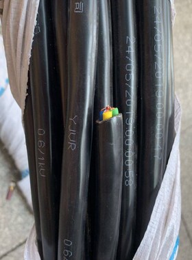 起帆3相4芯软电缆YJVR/VVR/RVV3*2.5+1*1.5平方塑料软铜线国标