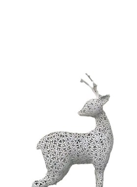 定制玻璃钢鹿雕塑摆件园林景观小区公园装饰仿真T梅花鹿玻璃钢雕