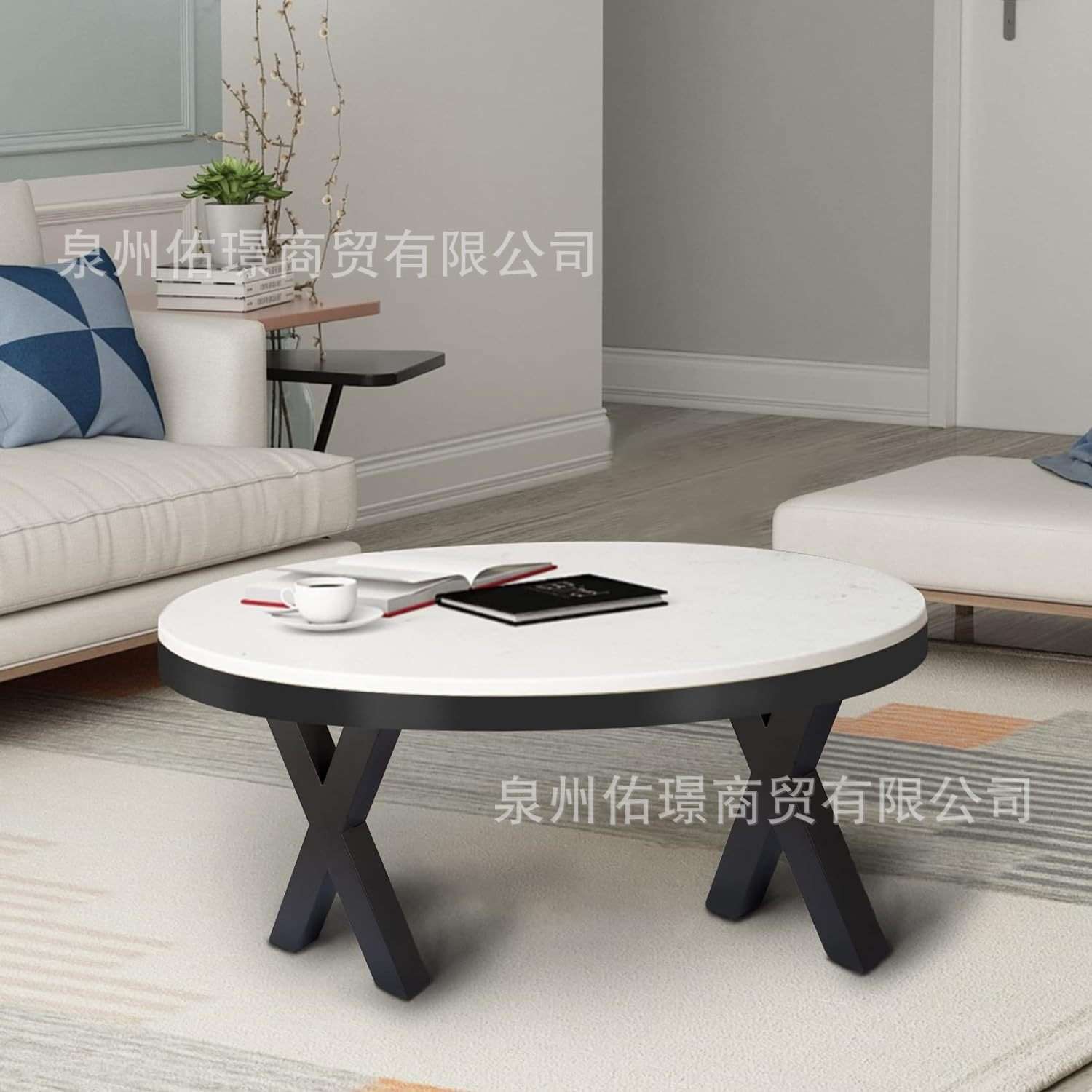 铁艺金属桌脚承重型办公书桌柜脚家具桌腿茶几凳子脚X型五金支架
