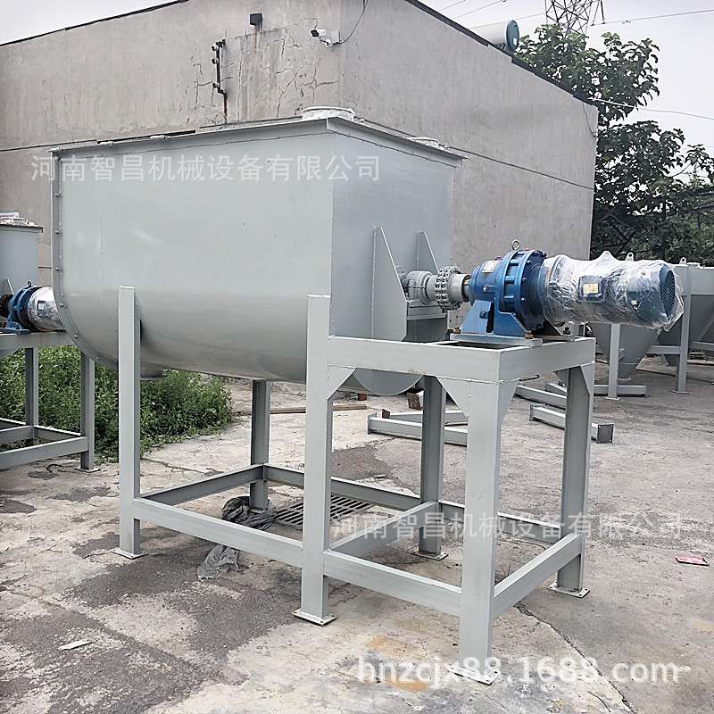 直销U型2吨腻子粉搅拌机 卧式抹灰砂浆搅拌机 化工钙粉混合搅拌机