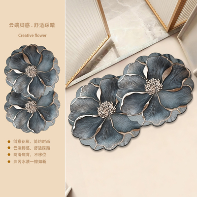 皮革入户门垫地毯门口吸水防滑进门垫卧室家用脚垫地垫浴室