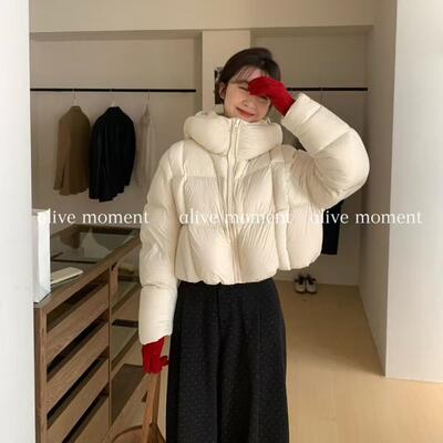 25冬季新款【alive moment】小个子连帽保暖90羽绒服外套女81236