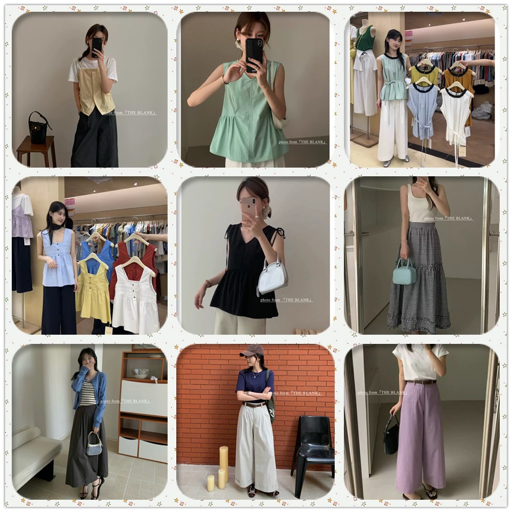 THE BLANK 春夏秋款 清仓合集 衬衫吊带短袖休闲裤半身裙针织