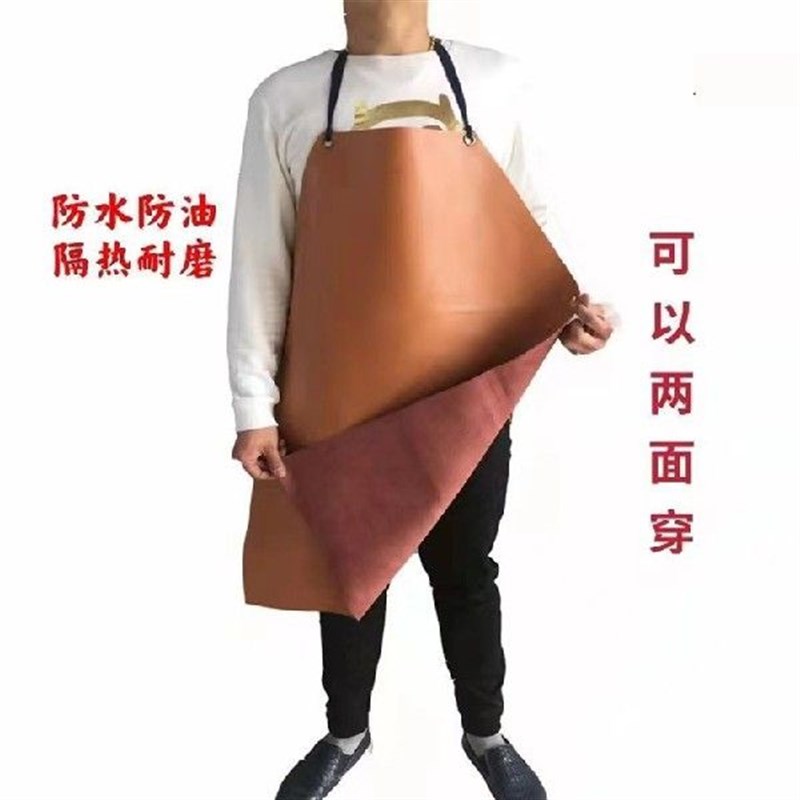 气保焊工作服羊皮电焊防烫耐高温B防辐射二保氩弧焊工围裙焊接防