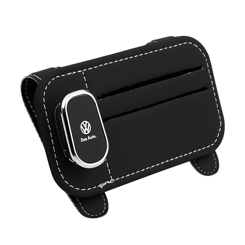 汽车遮阳板套卡片夹皮革收纳多功能车内装j饰大全车载眼镜夹驾驶