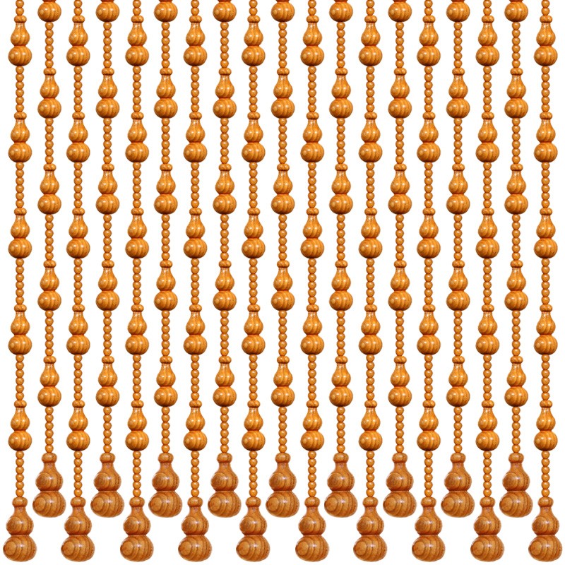 全桃木葫芦珠帘门帘卧室隔断帘大门E卫生间厕所免打孔玄关风水阳