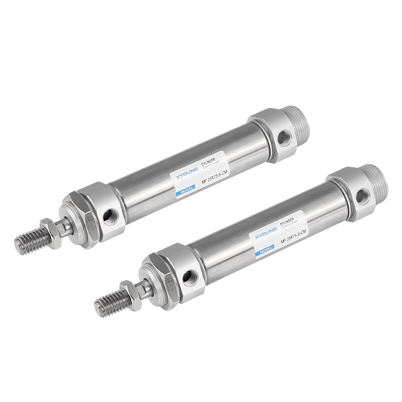 MF25X50-SCM圆尾不锈钢迷s你气缸MF25X75-SCM带磁迷你气缸MF25X10