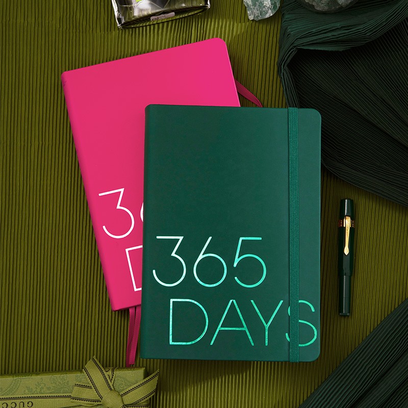 方格自填式手账本一日一页加厚日历本计划本自我时间管理记事本36