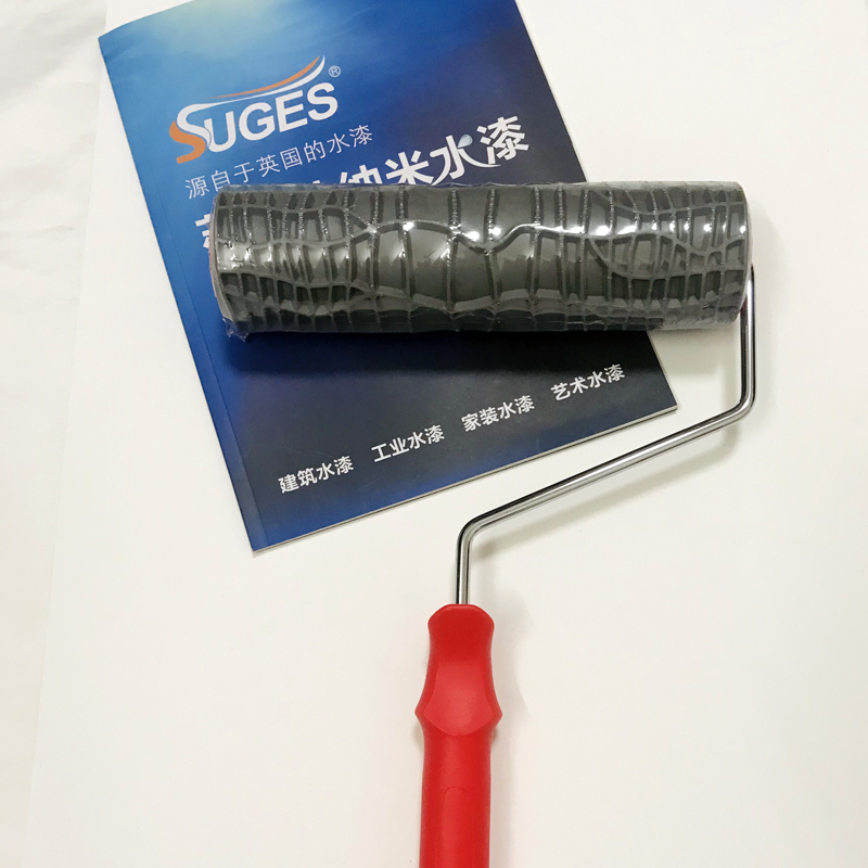 优质鳄鱼皮滚筒动物皮纹滚筒橡胶肌理滚筒硅藻泥肌理漆.压花滚筒