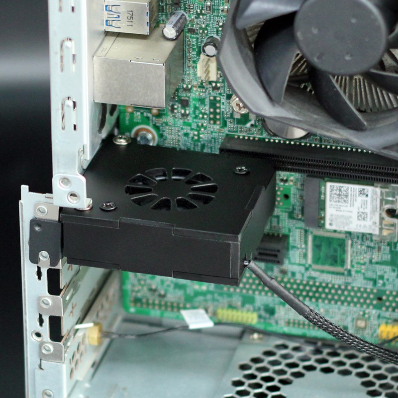 龙佑小机箱抽风散热器PCI半高机箱涡轮散热O风扇显卡降温排气风扇