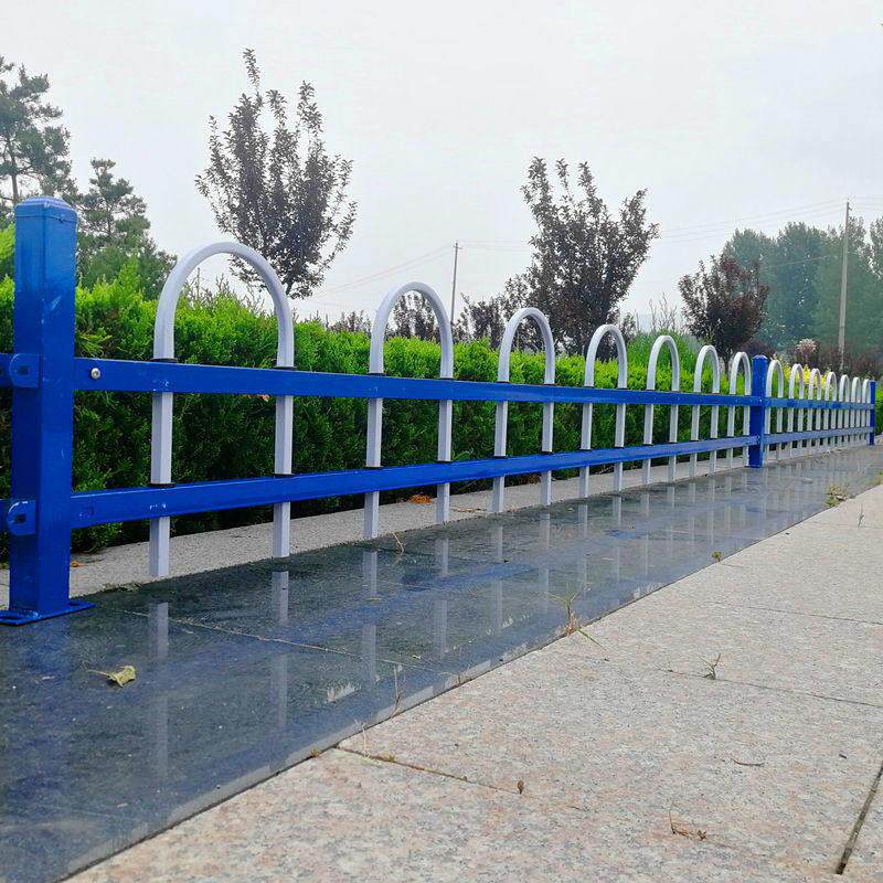 草坪护栏锌钢铁艺绿化带隔离栏栅栏户外栏杆花园花坛围栏市政园林