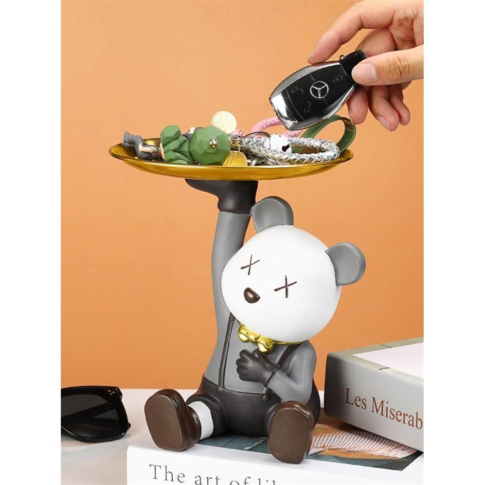 进门鞋柜上摆的收纳盒摆件进门玄关钥匙网红家用客厅桌面轻奢可爱