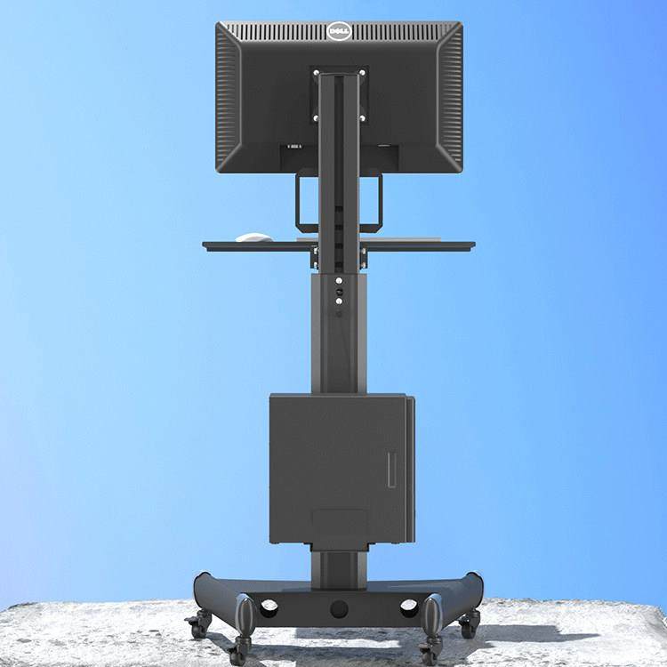 厂家液晶电脑显示器支架移动落地推车上下屏幕旋转通用F1可定制