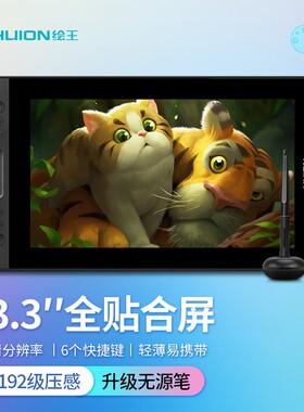 绘王 Kamvas Pro13数位屏 绘图屏绘画屏 电脑液晶屏数位板手