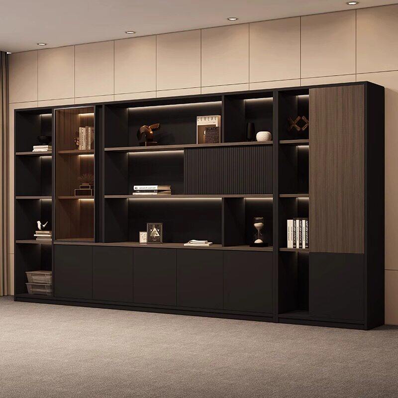 办公室书柜老板背景柜文件柜木质资料柜收纳储物靠墙落地柜子,商业/办公家具,文件柜,淘宝优惠券,粉丝福利购,淘宝优惠卷