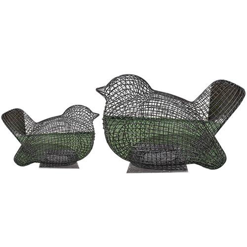 大型不锈钢镜面镂空雕塑动物铁艺蜗牛小鸟天鹅公园草地售楼部摆件