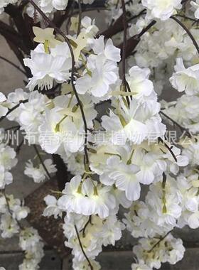 仿真白色樱花树大型客厅酒店垂钓假樱花树婚庆装饰延伸型樱花树