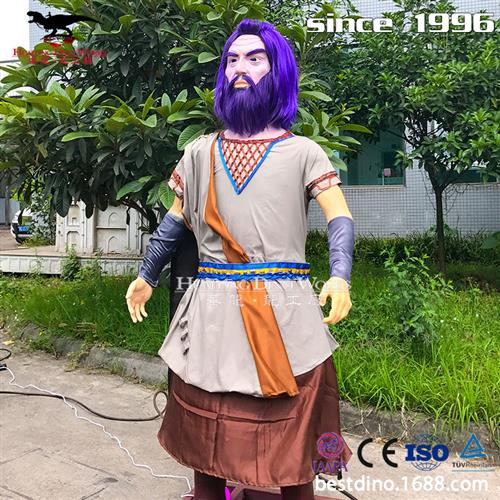 自贡年工厂定制漫画卡通人偶模型机械电动硅胶制作可动可发声