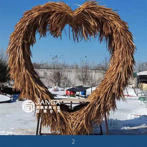 户外心形网红鸟巢秋千景区婚纱拍摄道具创意悬挂圆床户外民宿鸟巢