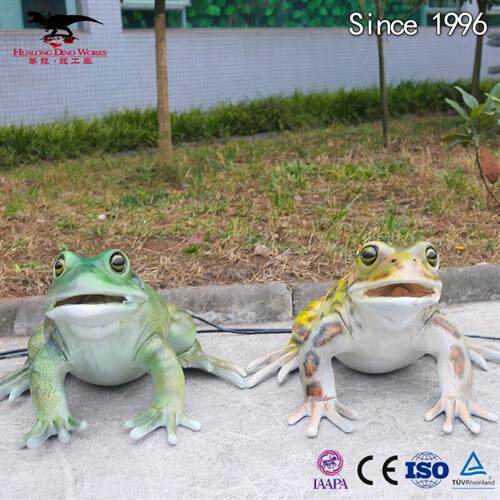 动物模型仿真青蛙电动牛蛙摆件商场户外引流美陈源头工厂手工制造