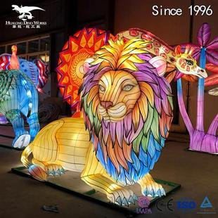 商业美陈展览展出仿真动物彩灯系列年新款花灯亮化春节促销