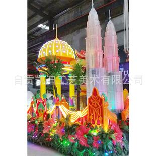 四川彩船展览制作花车彩船制作工厂各种规格彩车巡游定制公司