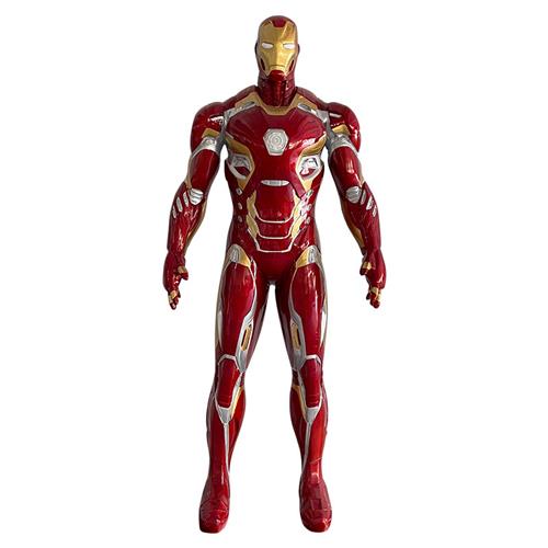 钢铁侠摆件大型落地雕塑家居客厅漫威发光Mk玻璃钢卡通模型装饰