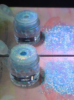 巽菲特蓝色大海传说变色龙化妆品级闪粉超亮超闪