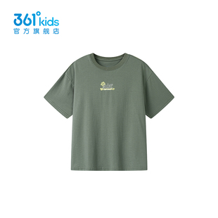 可爱休闲百搭T恤 纯棉透气上衣薄款 361儿童短袖 女童新款