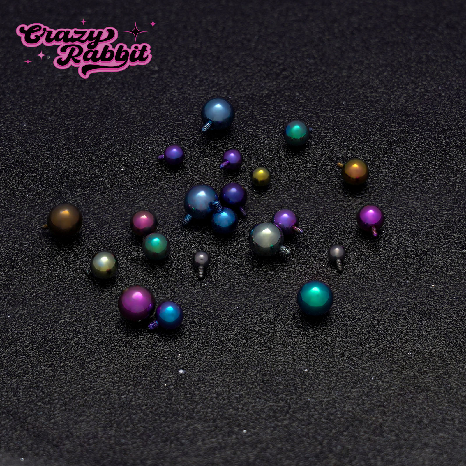 CrazyRabbit钛合金耳钉替换头