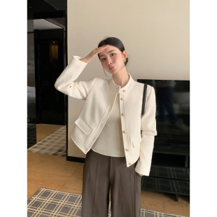 小香风外套女气质立领短款 Maven 高级法式 精致贵感 毛呢上衣 Lin