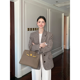 羊毛西装 Maven 知识分子风 现货7折 外套通勤毛呢西服 Lin