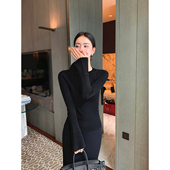 长袖 Maven 打底上衣 针织衫 女气质修身 Lin云朵肤感 羊毛圆领喇叭袖