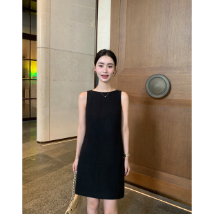 重磅1OO亚麻背心短裙女气质宽松无袖 极简知性 连衣裙 Lin Maven