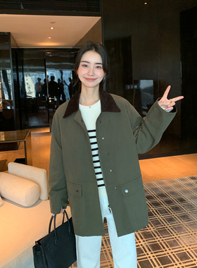 Maven Lin【现货7.5折】实穿主义 1OO棉翻领工装外套中长款风衣