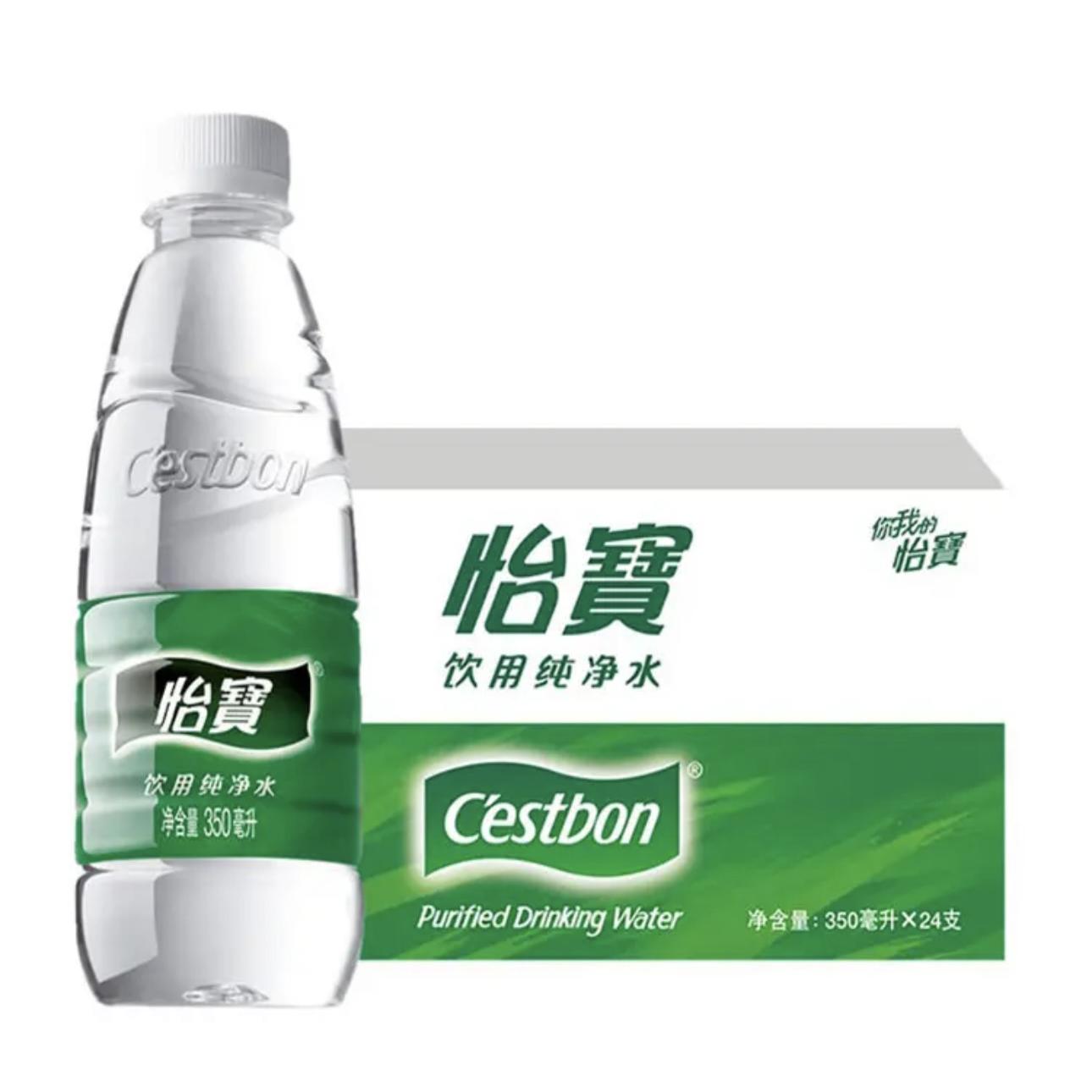 怡宝饮用纯净水350ml24小瓶整箱400ml24瓶非矿泉水办公活动用水
