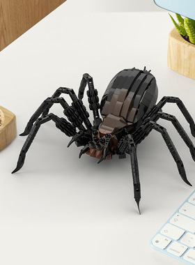 指环王系列尸罗蜘蛛摆件小颗粒玩具益智积木套装