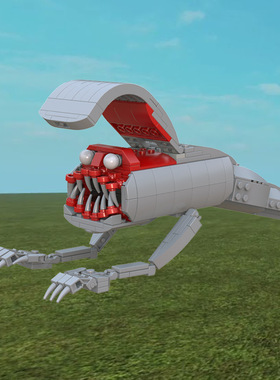 MOC创意Bridge Worm桥梁蠕虫儿童益智拼搭玩具积木