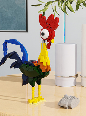 Moc小颗粒影视系列海洋奇缘Moana嘿嘿儿童拼搭玩具积木套装